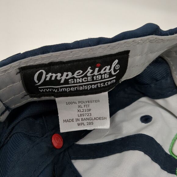 Clear Mountain Bank Strapback Hat Blue XL Fit Adjustable Embroidered Imperial - Picture 8 of 8